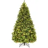 Image de Costway Sapin De Noël Led Artificiel- 210 Cm Arbre De Noël - 925 Branches