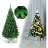 Image de Sapin de Noël Artificiel 150 cm COSTWAY Vert - Aiguilles en PVC - Support en Métal - Décoration de Fête pour Noël - 350 Branches