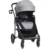 Image de Costway poussette canne pliable bébé 0-3 ans avec siège réversible, auvent et dossier réglable, harnais (gris)