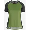 Image de Maillot Assos Trail Womens manche courte vert noir femme - L