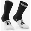 Image de Chaussettes Assos Assosoires GT c2 noir blanc - 35-38