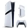 Image de Console sony ps5 pro blanc et noir + lecteur de disque blu-ray ultra hd 4k detachable pour ps5 slim et ps5 pro