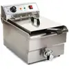 Image de Friteuse Acier Inox 1 Bac 10 Litres Cuve Et Resistance Amovible Robinet Vidange 3614011