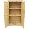 Image de Abri De Jardin Portes En Lamelles 160 Cm Bois D'épicéa Toit Bitumé 16_0002170