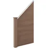 Image de Clôture de jardin brise vue brise vent bois composite 180 x 96 cm brun 03_0001476