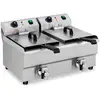Image de Friteuse Électrique Professionnelle Restaurant 2 X 10 Litres Robinets De Vidange 14_0001786