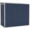 Image de Abri de jardin - HELLOSHOP26 - Mural - Acier galvanisé - 118 x 194 x 178 cm - Double ouverture