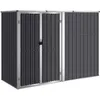 Image de Abri de jardin - HELLOSHOP26 - 225 x 89 x 161 cm - Acier galvanisé - Métal - Robuste