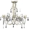 Image de Lustre Plafonnier Suspendu Lampe Antique Cristal 42,5 Cm Blanc 2402018
