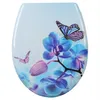 Image de Abattant Wc De Toilette Avec Abaissement Automatique En Duroplastique Motif Papillon-violet 19_0000694