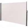 Image de Brise vue panneau pour jardin ou terrasse paravent d exterieur 300x180 cm en aluminium et tissu creme 10_0002979