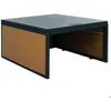 Image de Garage pour robot tondeuse avec toit   WPC et metal   Aspect chêne   35x60x70 cm 04_0006944