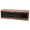 Image de Meuble Tv Avec Deux Portes Coulissantes Et 4 Compartiments 43x150x40 Cm Mdf Marron 04_0007852