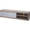 Image de Meuble Tv Avec Deux Compartiments De Rangement Avec Portes 43x180x41 Cm Mdf Aspect Chêne 04_0007854