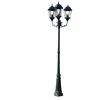 Image de Lampadaire extérieur triple 230 cm vert et noir luminaire décoration 2402089