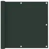 Image de Écran de balcon brise pare vue protection confidentialité vert foncé 90 x 300 cm tissu