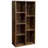 Image de Bibliothèque à 7 compartiments étagère à 7 cubes ouverts rangement pour salon et bureau 50 x 24 x 106 cm style industriel marron rustique 12_0002820