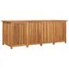 Image de Coffre Boîte Meuble De Jardin Rangement 200 X 80 X 75 Cm Bois 02_0013020