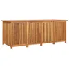 Image de Coffre boîte meuble de jardin rangement 200 x 80 x 75 cm bois massif dacacia 02_0013020