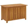 Image de Coffre boîte meuble de jardin rangement 90 x 50 x 58 cm bois dacacia solide