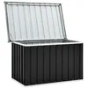Image de Coffre boîte meuble de jardin rangement anthracite 109 x 67 x 65 cm 02_0013057