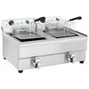 Image de Friteuse électrique de restaurant double professionnelle 2 x 3 200 watts 2 x 16 litres