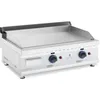 Image de Plancha à gaz naturel en inox grill professionnel 75 cm 2 zones de cuisson 2