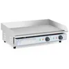 Image de Plancha électrique professionnelle en acier inoxydable pour restaurant de table double 2 feux 73 x