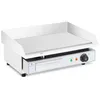 Image de Plancha électrique professionnelle en inox pour restaurant de table 1 feu 55 x 40 cm