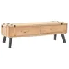 Image de Meuble télé buffet tv télévision design pratique bois de sapin massif 120 cm 2502048