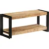Image de Meuble Télé Buffet Tv Télévision Design Pratique 90 Cm Bois De Manguier Massif 2502028