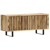 Image de Meuble Télé Buffet Tv Télévision Design Pratique 90 Cm Bois De Manguier Massif 2502020