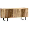 Image de Meuble télé buffet tv télévision design pratique 90 cm bois de manguier massif 2502020