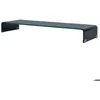 Image de Meuble télé buffet tv télévision design pratique support pour moniteur 120 cm verre noir 2502226
