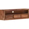 Image de Meuble Télé Buffet Tv Télévision Design Pratique 120 Cm Bois De Sesham Solide 2502062