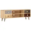 Image de Meuble Télé Buffet Tv Télévision Design Pratique 120 Cm Bois Massif De Manguier 2502285