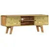 Image de Meuble Télé Buffet Tv Télévision Design Pratique Bois De Manguier Massif 120 Cm 2502138