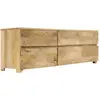 Image de Meuble Télé Buffet Tv Télévision Design Pratique Bois Massif De Manguier 120 Cm 2502171