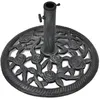 Image de Pied socle base de parasol en fonte 35/38/48 mm 12 kg 48 cm noir 2202094