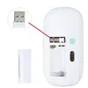 Image de Souris pour PC HP USB Sans Fil Ultra Plate Universelle Capteur Optique 3 Boutons Ordinateur (BLANC)