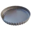 Image de Moule à tarte cannelé - DE BUYER - Fond fixe - Ø28cm - Bord droit - Acier anti-adhésif