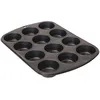 Image de Moule à muffins - DE BUYER - 12 empreintes - Ø haut 7.8cm - Bas 5.3cm - Acier anti-adhésif