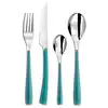 Image de Ménagère 24 Pièces Alizé Inox 18/0 Turquoise 24 Pcs Amefa