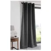 Image de Rideau occultant à œ illets uni polyester NOTTE - Anthracite - 135x180cm