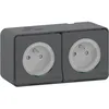 Image de Double prise 2P+T Mureva Styl - Grise