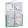 Image de Lot de 5 va et vient (avec plaque) - Odace - Aluminium - Schneider