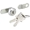 Image de Barillet DECAYEUX pour porte arrière de boîte aux lettres - Zamack chromé - 2 clés incluses