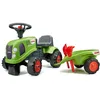 Image de Porteur tracteur Claas avec remorque et accessoires - FALK - Dès 12 mois - 100% fabriqué en France - 40% plastique recyclé