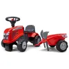 Image de Porteur tracteur Massey Ferguson avec remorque - FALK - Pour enfants dès 12 mois - 60% plastique recyclé