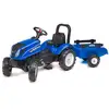 Image de Falk Tracteur A Pédales A Chevaucher New Holland Avec Remorque Bleu